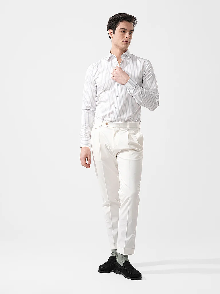 OLYMP NO.6 Hemd Super Slim Fit weiss | 42